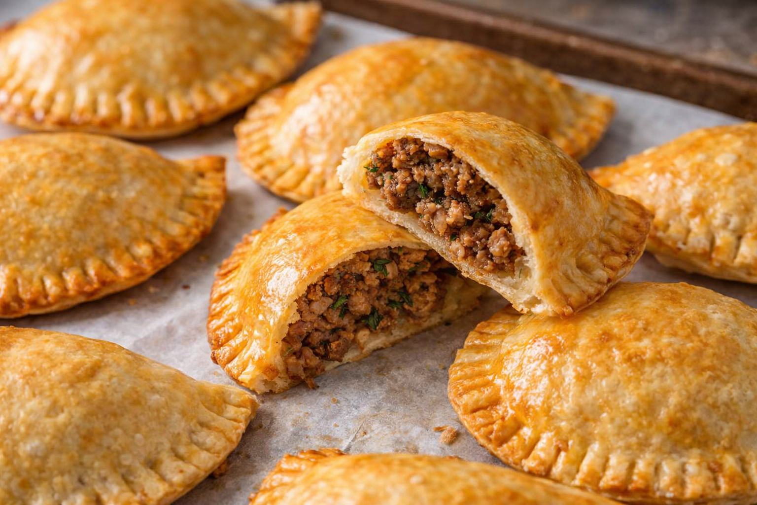 Pastel Assado de Carne com Massa Caseira: Receita Tradicional Fácil e Saborosa